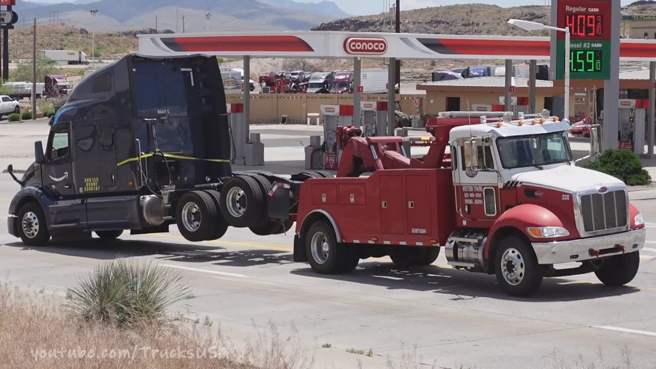 Truck Spotting in Arizona USA, Big Rig Trucks & Small Vehicles, Large ...